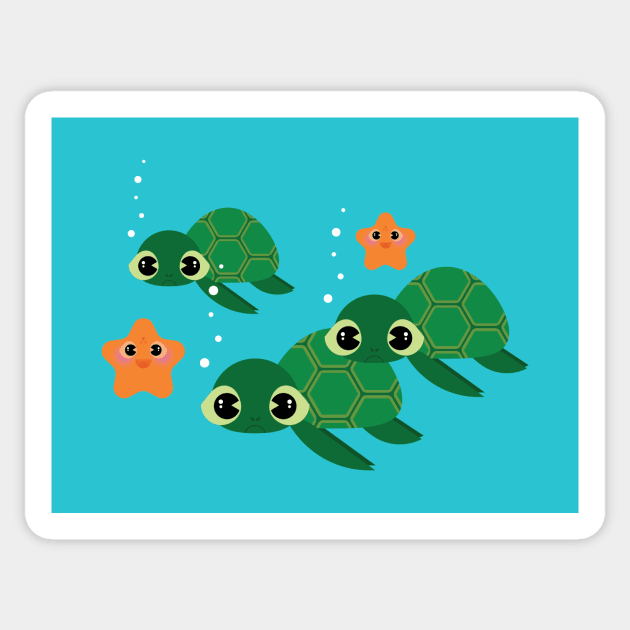 Sea Turtles and Friends Sticker by StephDillon